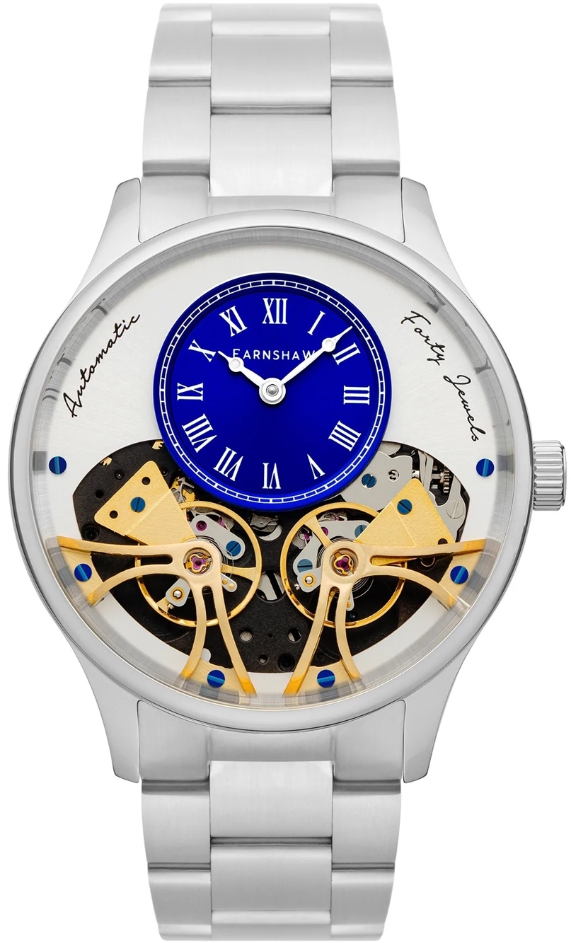 Thomas Earnshaw Herrklocka ES-8179-11 Scientists Faraday Blå/Stål - Thomas Earnshaw