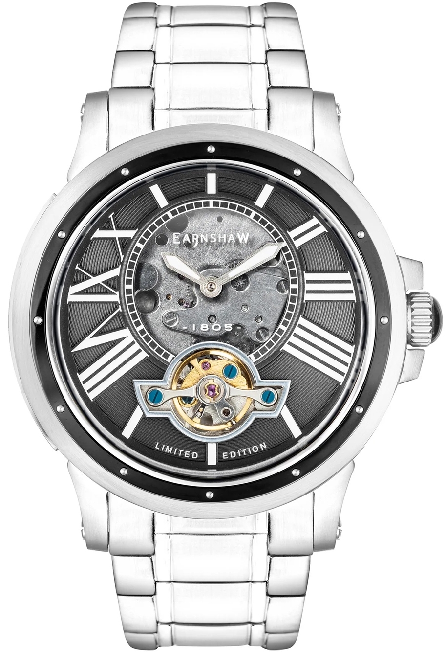 Thomas Earnshaw Herrklocka ES-8244-44 Bertha Grå/Stål Ø42 mm - Thomas Earnshaw