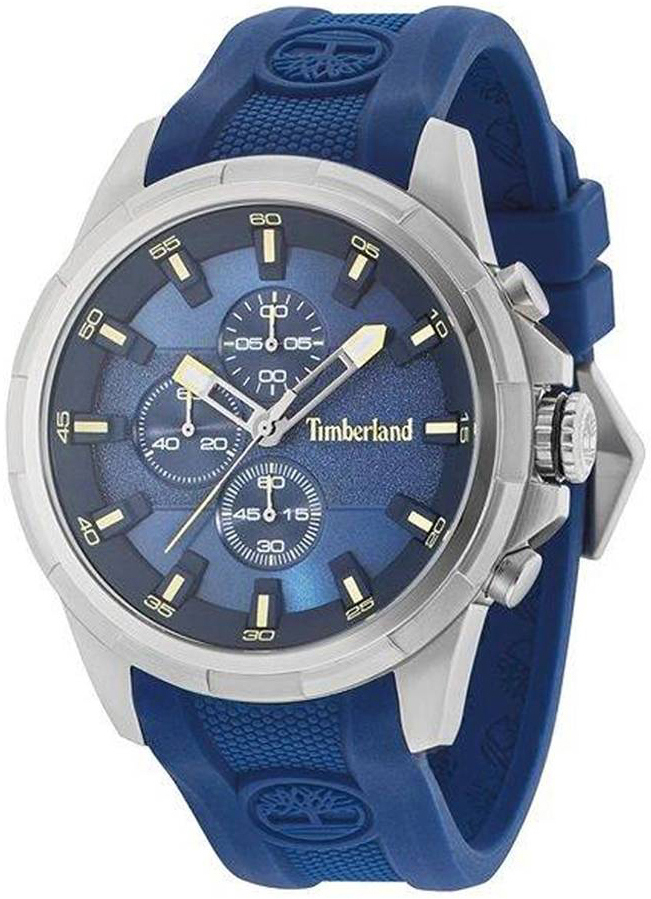 Timberland Herrklocka TBL15253JS03P Blå/Gummi Ø48 mm