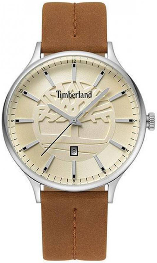 Timberland Herrklocka TBL15488JS07 Beige/Läder Ø43 mm - Timberland