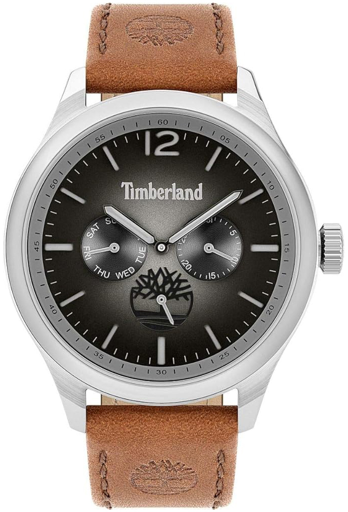 Timberland Herrklocka TBL15940JS.13 Saugus Grå/Läder Ø45 mm - Timberland