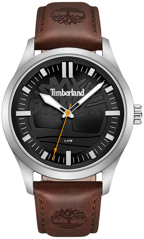 Timberland Herrklocka TDWGA0029602 Rumbush Svart/Läder Ø42 mm
