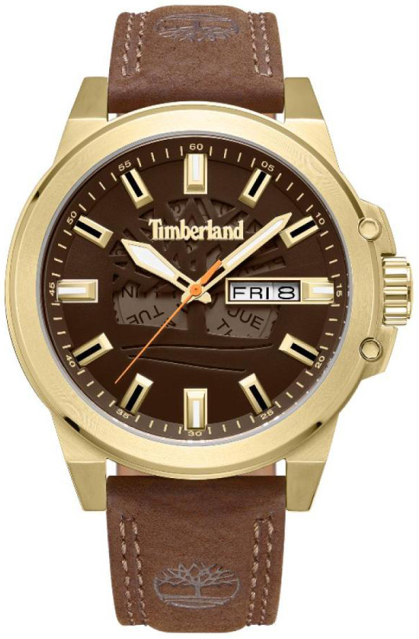 Timberland Herrklocka TDWGB0040803 Canfield Brun/L&auml;der &Oslash;46 mm