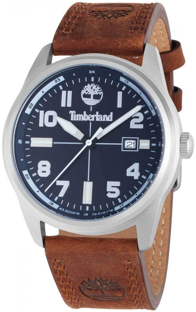 Timberland Herrklocka TDWGB2230702 Northbridge Blå/Läder Ø45 mm