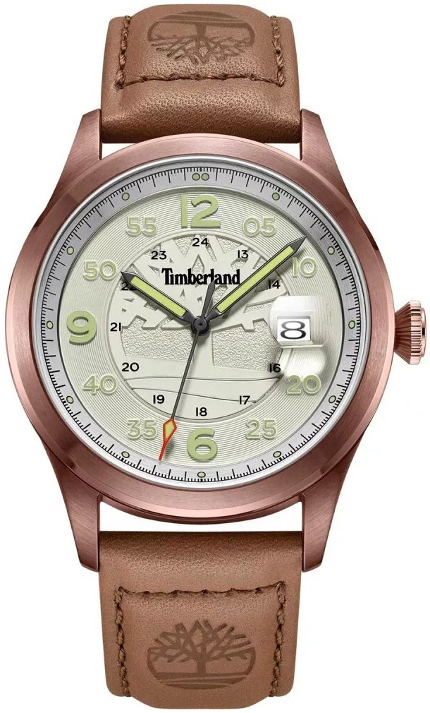 Timberland Herrklocka TDWGB2237503 Cornwall Beige/Läder Ø42 mm - Timberland