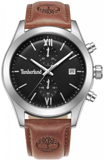 Timberland Herrklocka TDWGC0075201 Ripgorge Svart/Läder Ø44 mm