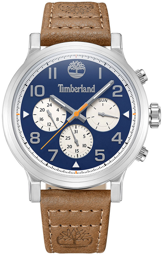 Timberland Herrklocka TDWGF0028904 Pancher Blå/Läder Ø46 mm