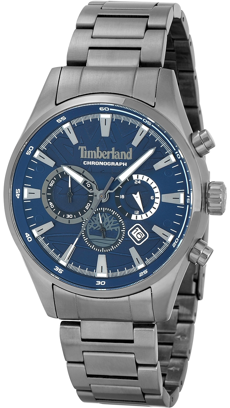 Timberland Herrklocka TDWGI2102405 Aldridge Blå/Stål Ø46 mm - Timberland