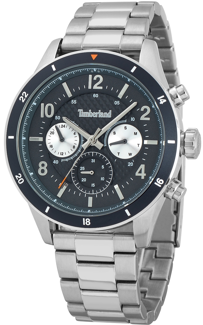 Timberland Herrklocka TDWGK2201004 Hooksett Svart/Stål Ø46 mm - Timberland