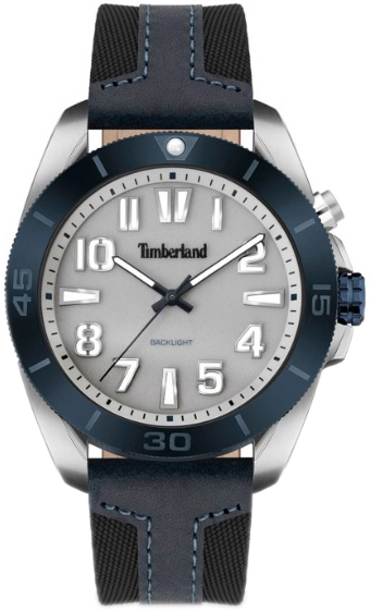 Timberland Herrklocka TDWGP2201603 Warrick Grå/Läder Ø44 mm - Timberland