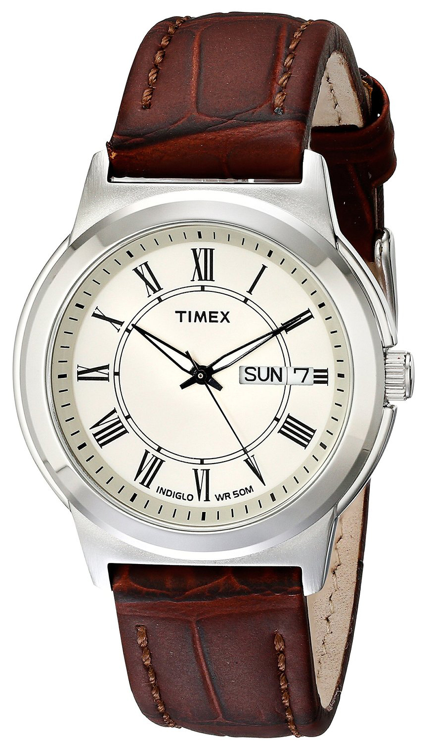 Timex Classic Elevated Herrklocka T2E581 Beige/Läder Ø40 mm