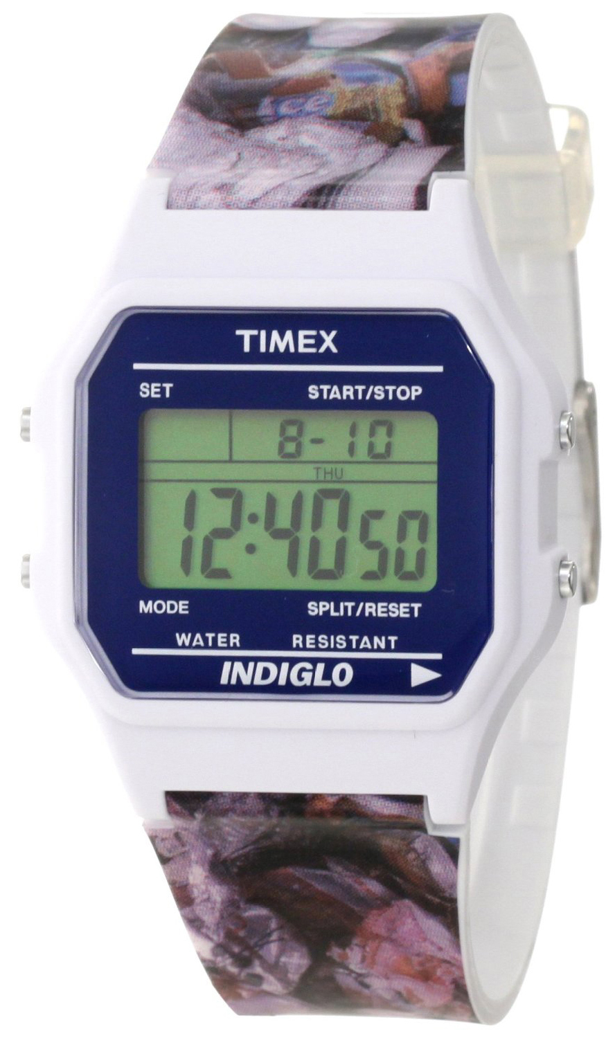 Timex Damklocka T2N3799J Silverfärgad/Resinplast Ø34 mm