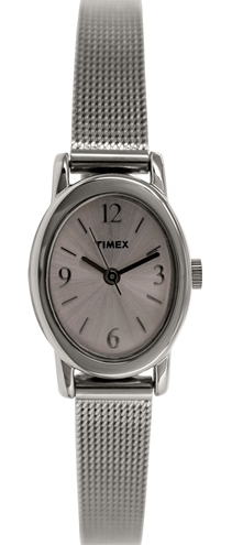 Timex Classic Elevated Damklocka T2N743 Silverfärgad/Stål Ø18 mm