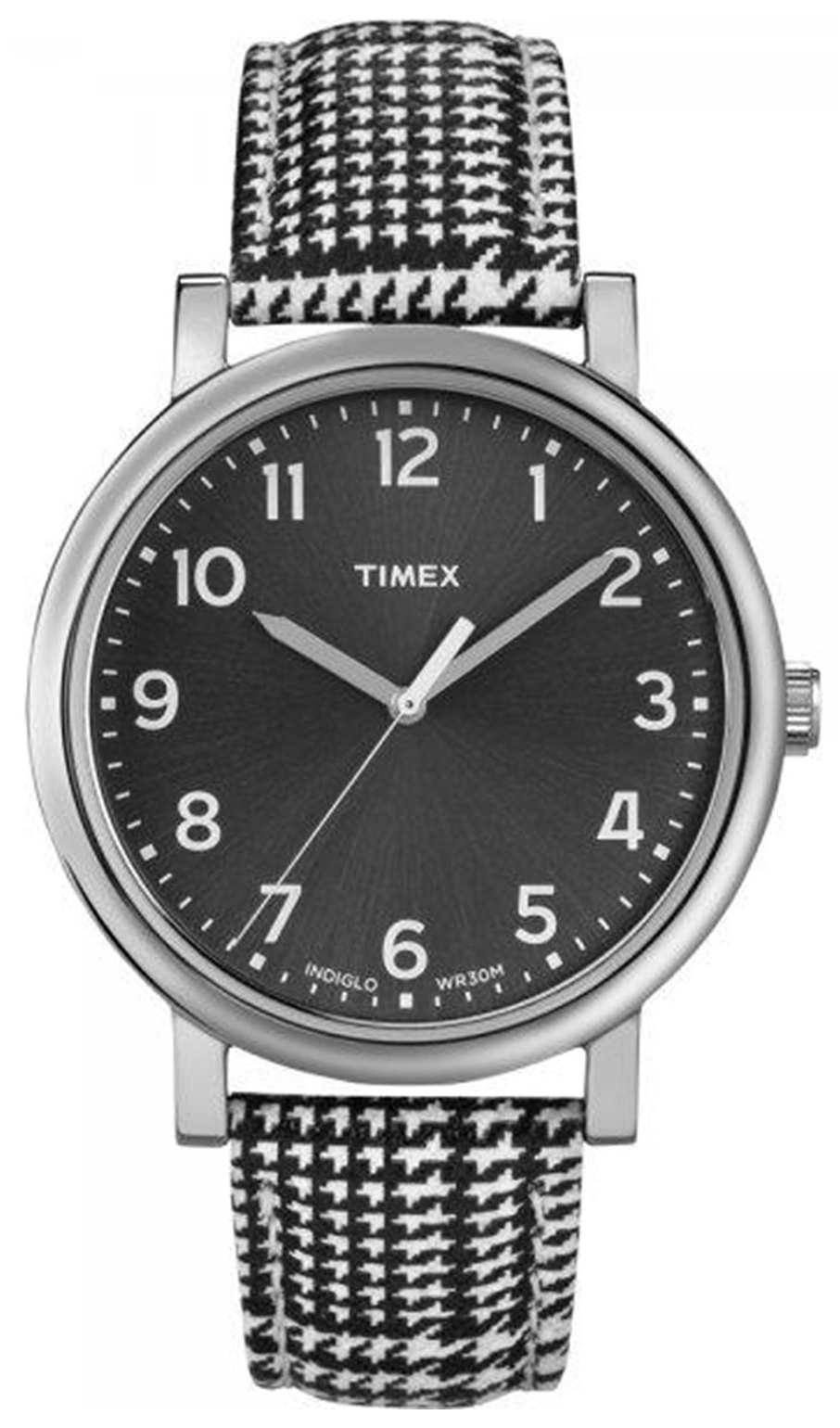 Timex Damklocka T2N923 Svart/Läder Ø39 mm - Timex