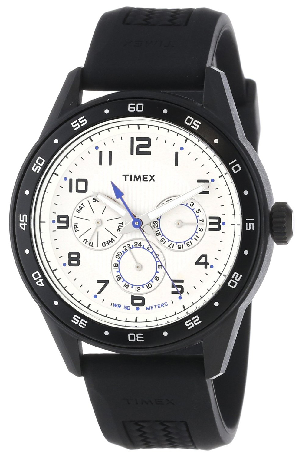 Timex Ameritus Herrklocka T2P045KW Vit/Gummi Ø42 mm - Timex