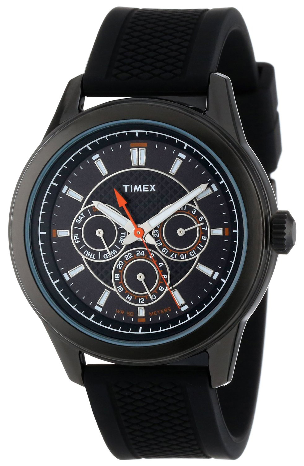 Timex Herrklocka T2P179KW Svart/Gummi Ø43 mm - Timex