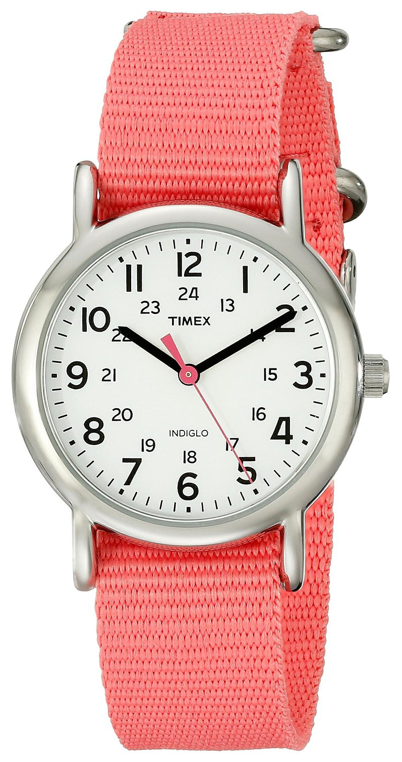 Timex Weekender Damklocka T2P368 Vit/Stål Ø31 mm