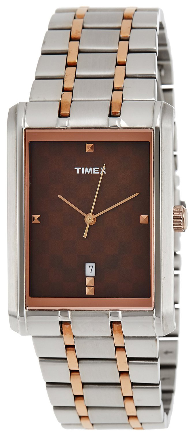 Timex 99999 Herrklocka TI000M70300 Brun/Roséguldstonat stål - Timex