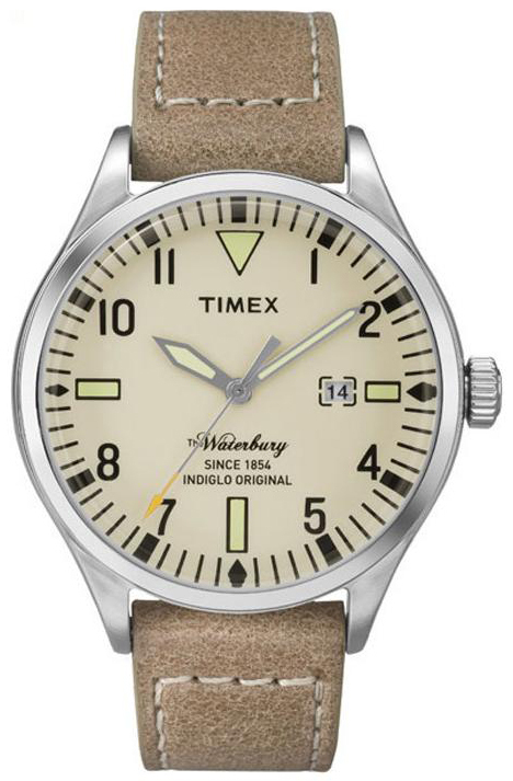 Timex 99999 Herrklocka TW2P83900 Beige/Läder Ø40 mm - Timex