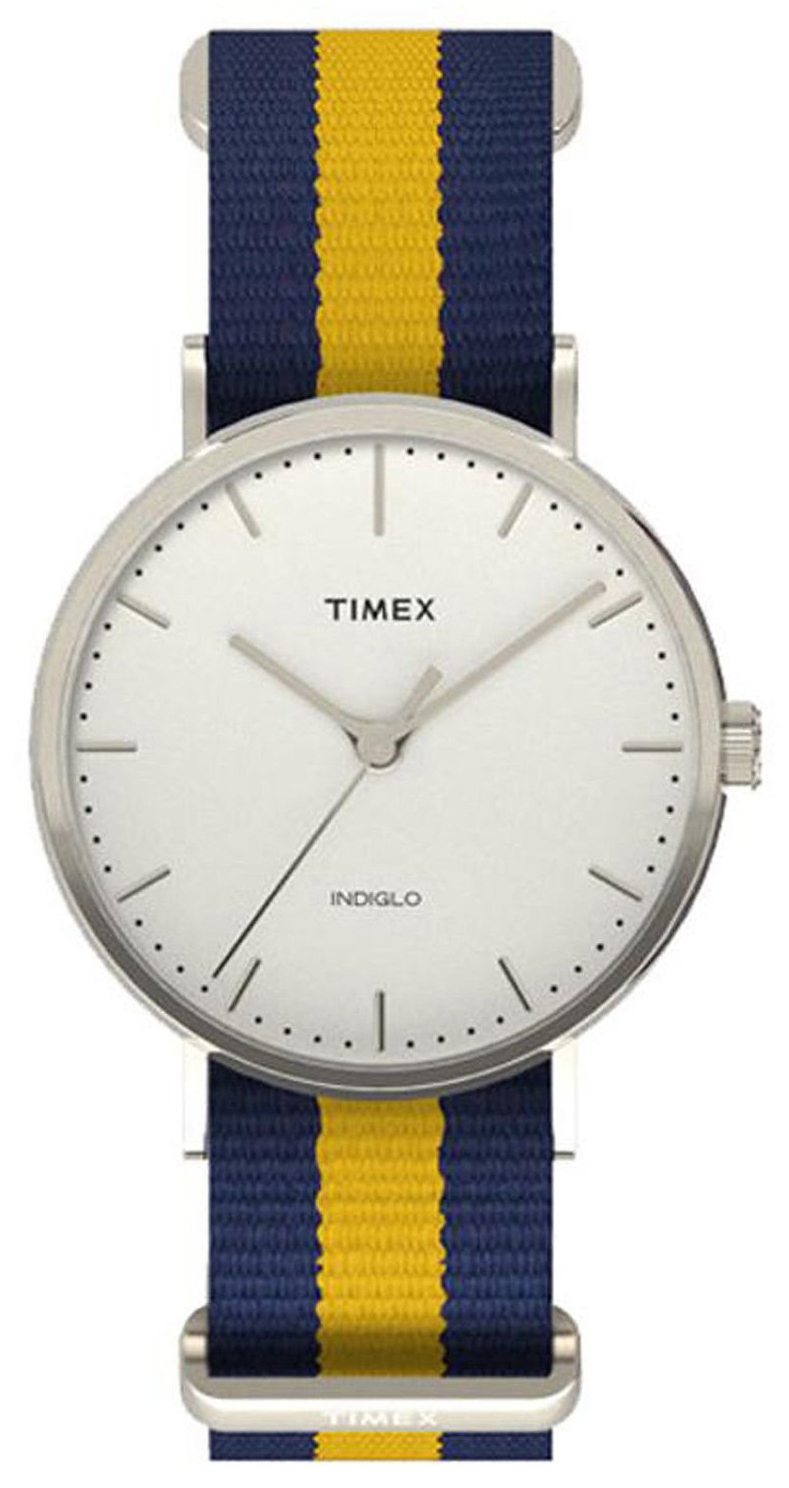 Timex Weekender TW2P90900 Vit/Stål Ø41 mm