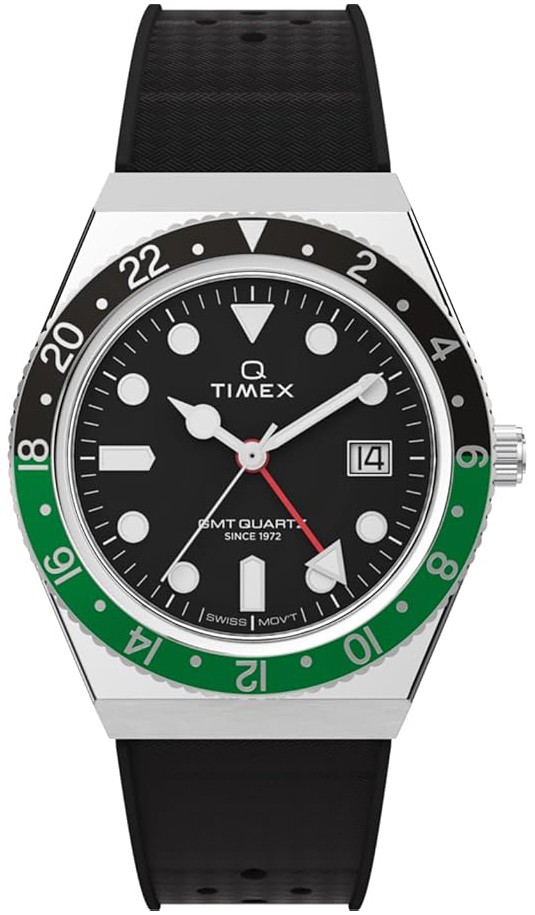 Timex Herrklocka TW2W57500 Q Svart/Gummi &Oslash;38 mm