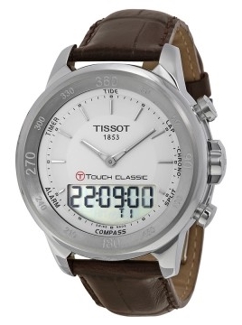 Tissot T-Touch Herrklocka T083.420.16.011.00 Silverfärgad/Läder Ø42 mm