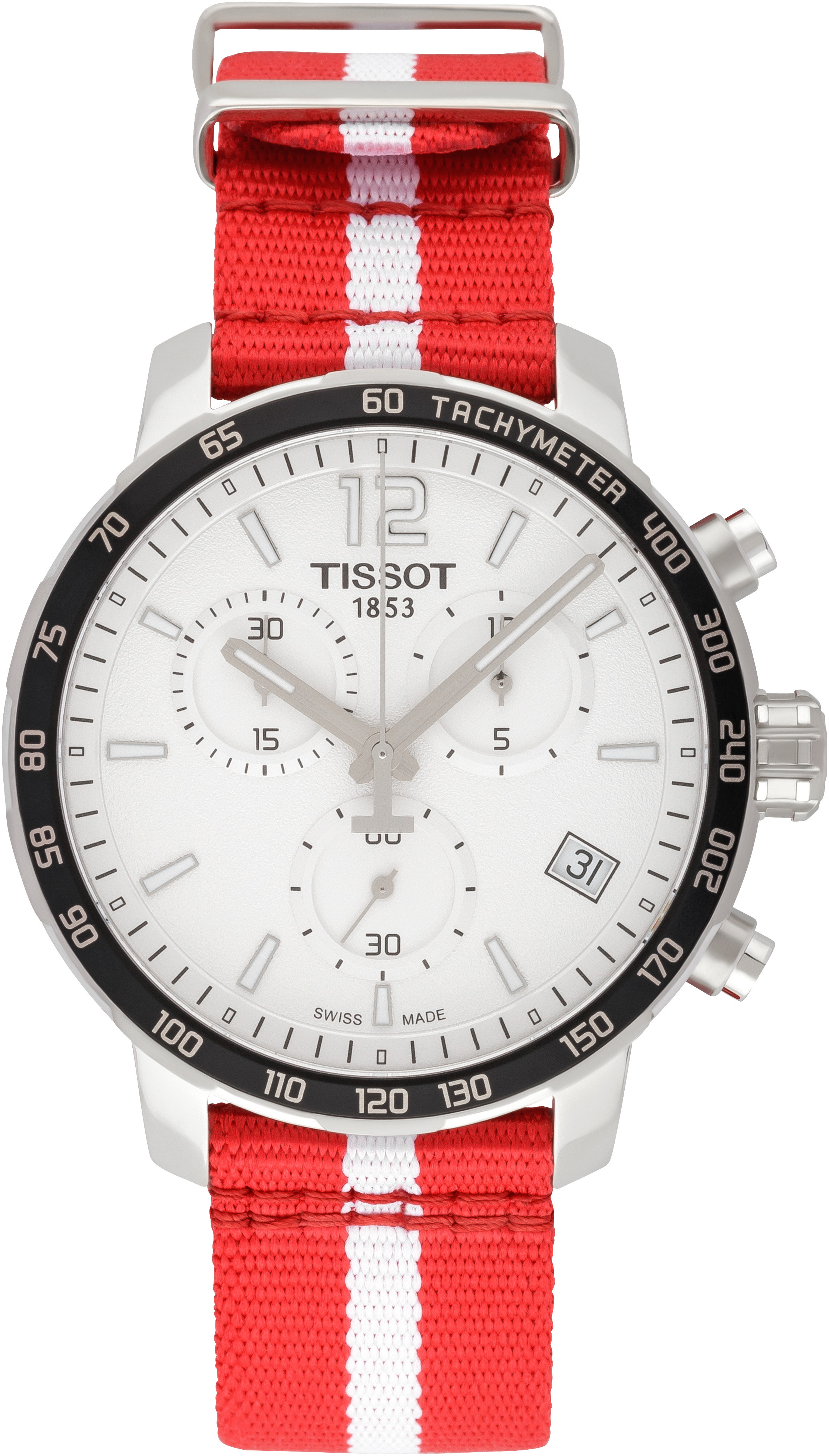 Tissot Herrklocka T095.417.17.037.29 Quickster Vit/Stål Ø42 mm