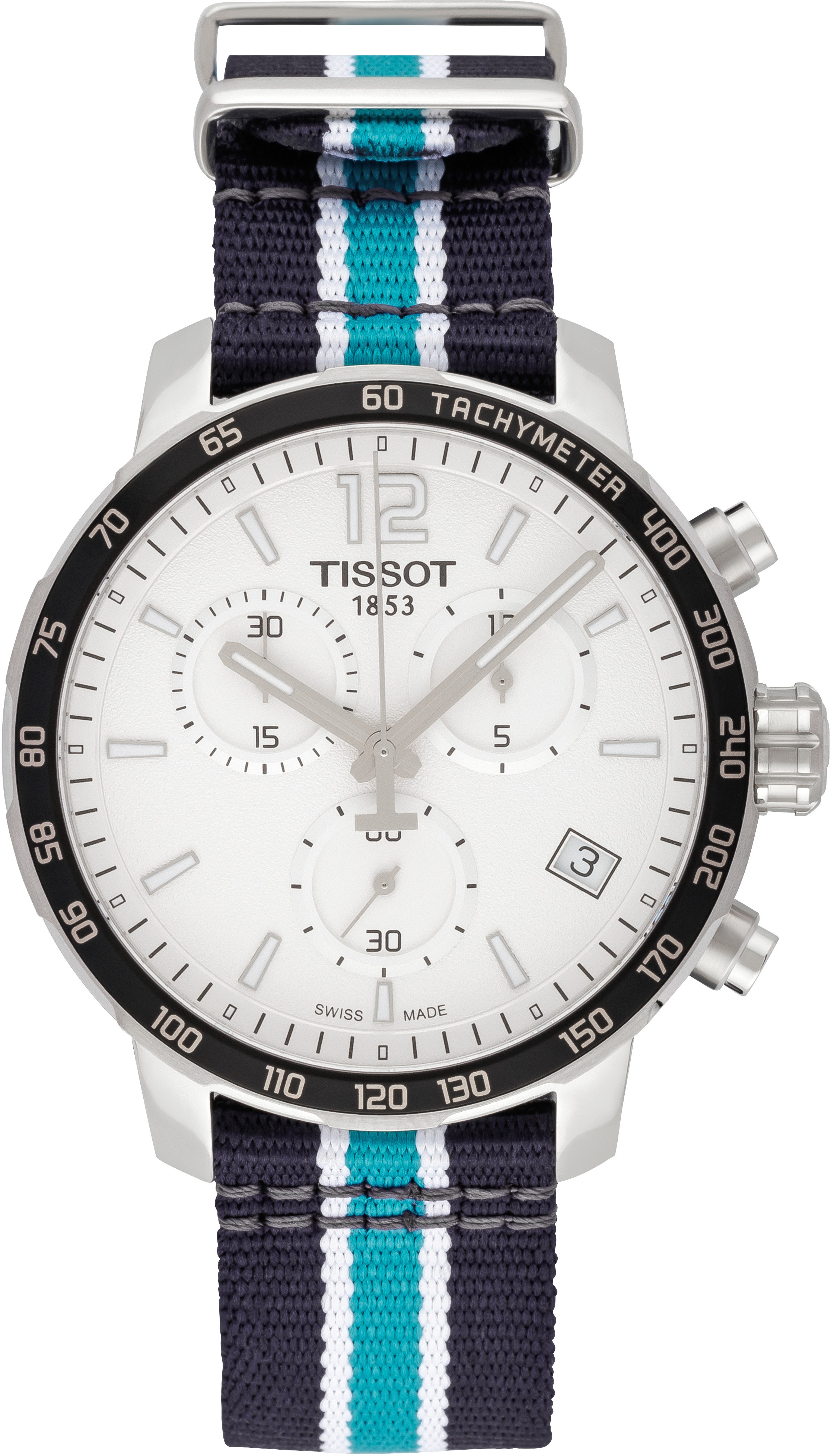 Tissot Herrklocka T095.417.17.037.30 Quickster Vit/Stål Ø42 mm
