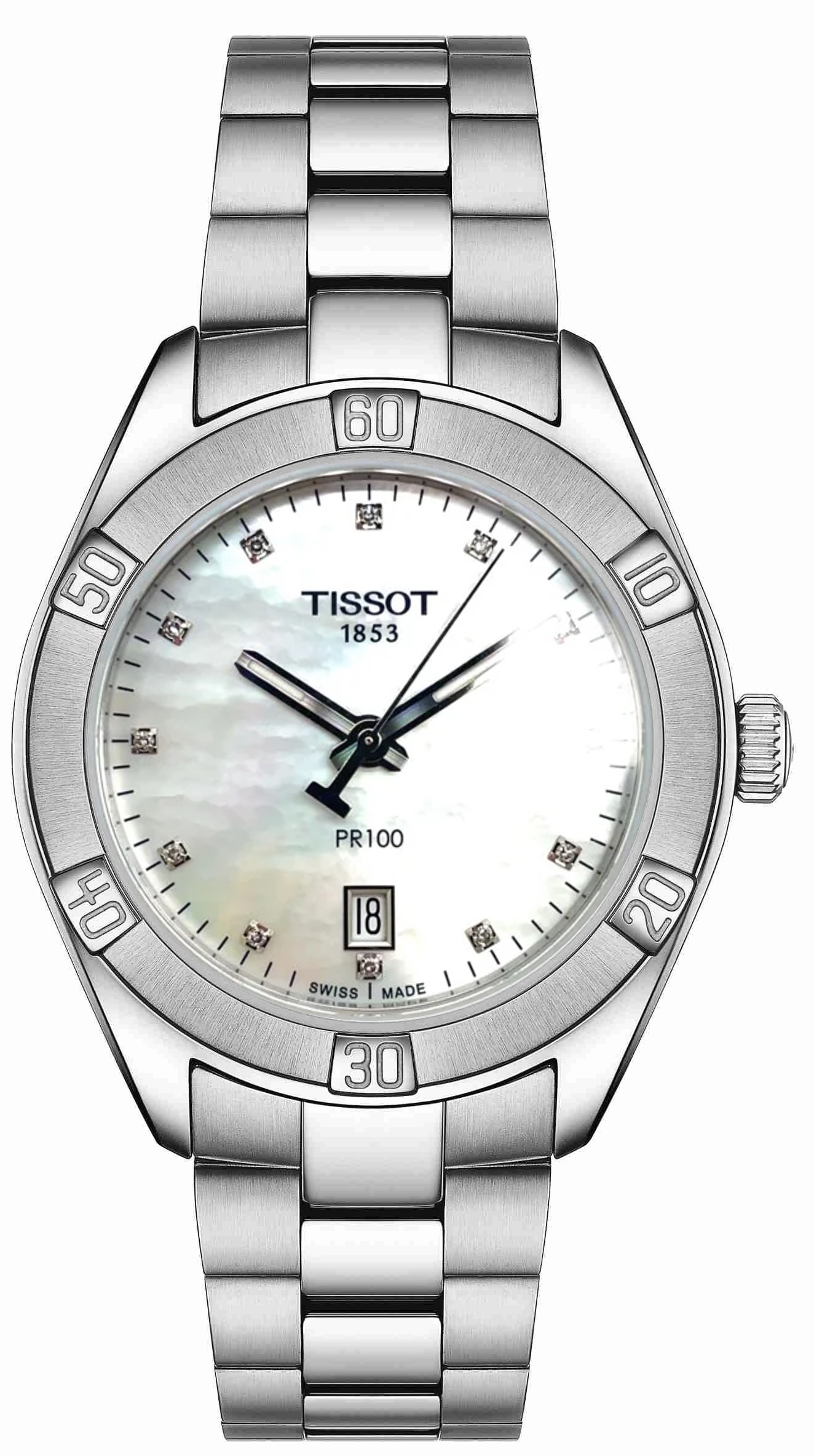Tissot Damklocka T101.910.11.116.00 T-Classic Flerfärgad/Stål Ø36 - Tissot