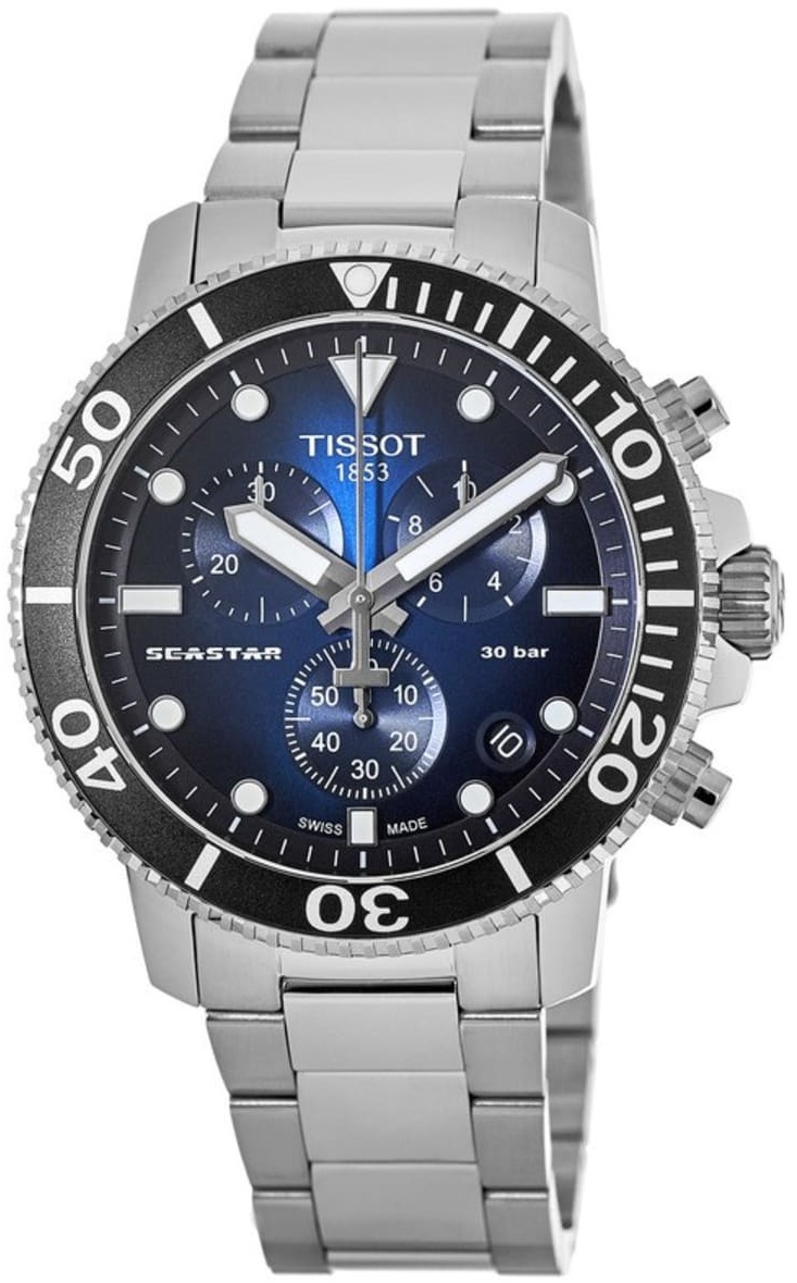 Tissot Herrklocka T120.417.11.041.01 Seastar 1000 Blå/Stål Ø45.5 mm - Tissot