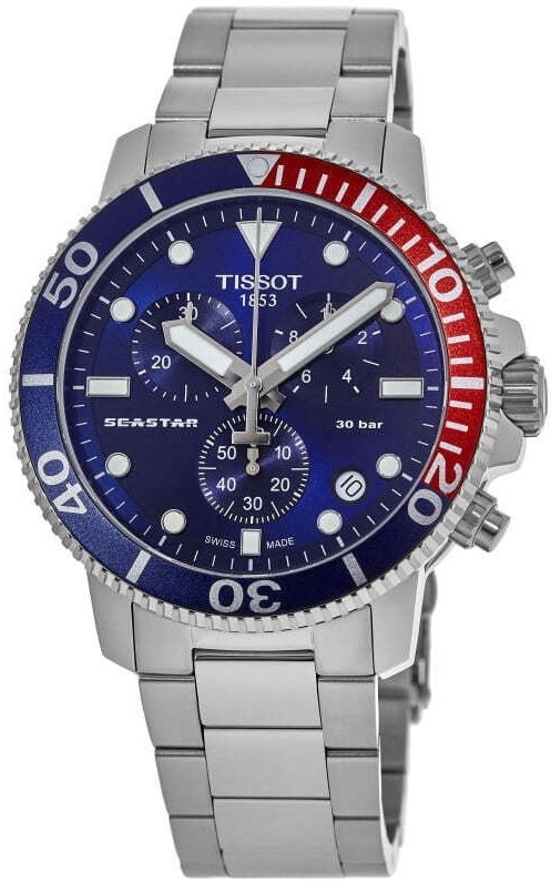 Tissot Herrklocka T120.417.11.041.03 Seastar Blå/Stål Ø45.5 mm - Tissot