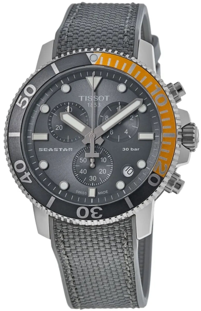 Tissot Herrklocka T120.417.17.081.01 T-sport Seastar Grå/Textil - Tissot