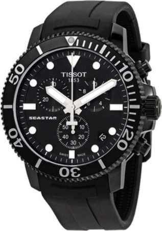 Tissot Herrklocka T120.417.37.051.02 Seastar 1000 Svart/Gummi Ø45.5 - Tissot