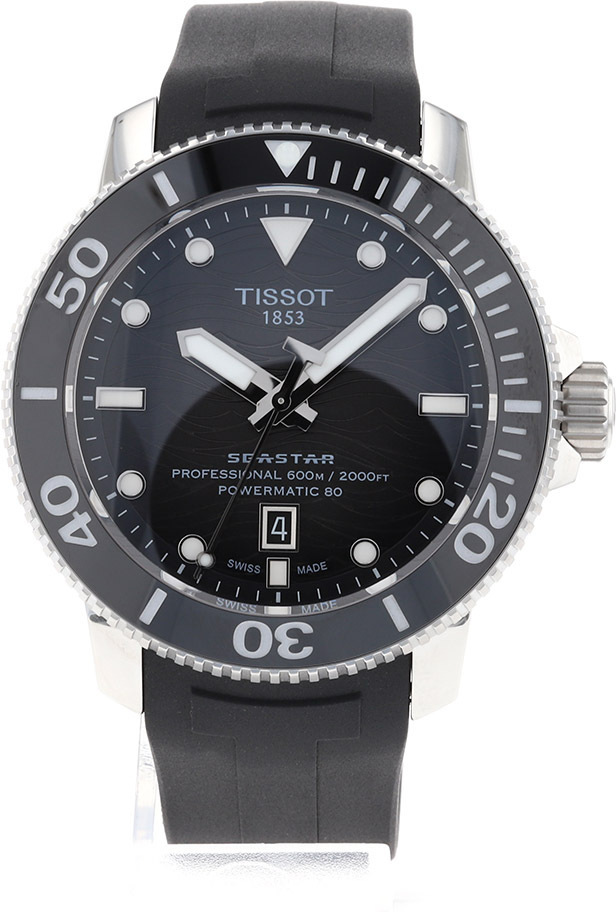 Tissot Herrklocka T120.607.17.441.00 Seastar Svart/Gummi Ø46 mm - Tissot