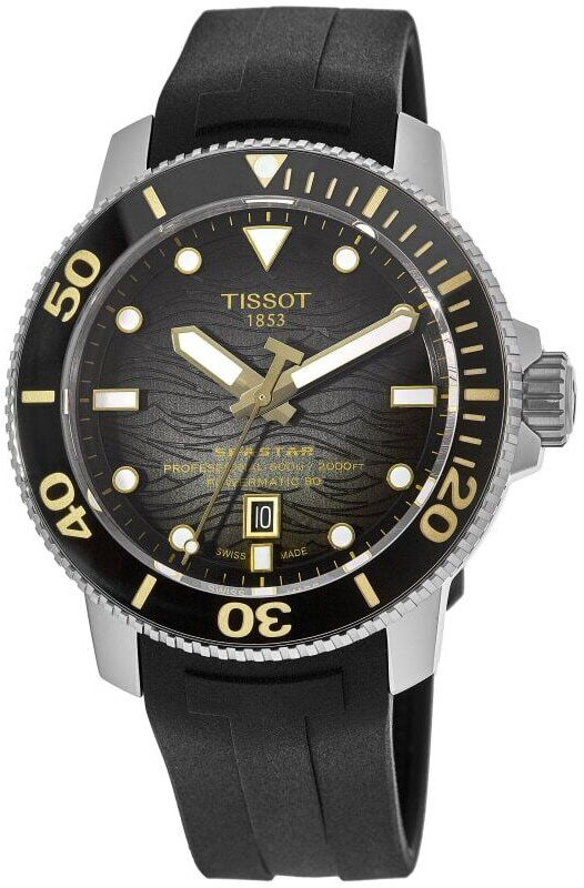 Tissot Herrklocka T120.607.17.441.01 Seastar Grå/Gummi Ø46 mm - Tissot