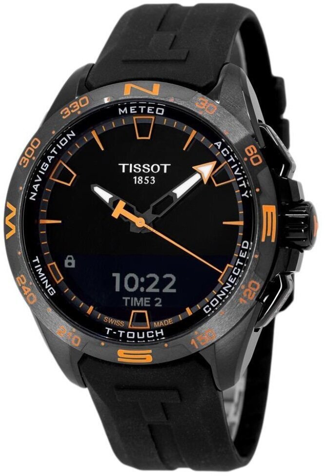 Tissot Herrklocka T121.420.47.051.04 T-Touch Svart/Gummi Ø47.5 mm - Tissot