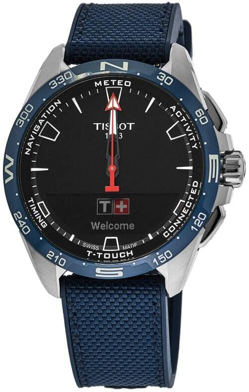 Tissot Herrklocka T121.420.47.051.06 T-Touch Svart/Gummi Ø47.5 mm - Tissot