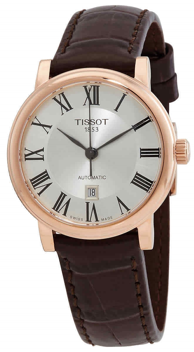 Tissot Damklocka T122.207.36.033.00 Carson Silverfärgad/Läder Ø30 - Tissot