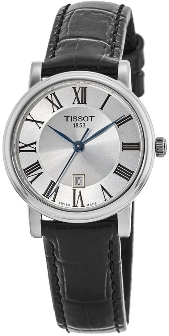 Tissot Damklocka T122.210.16.033.00 Carson Silverfärgad/Läder Ø30 - Tissot