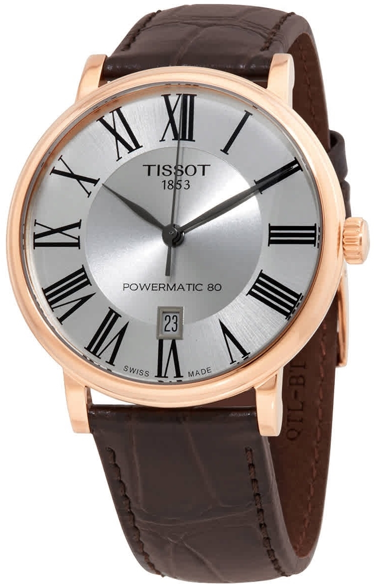 Tissot Herrklocka T122.407.36.033.00 Carson Silverf&auml;rgad/L&auml;der &Oslash;40