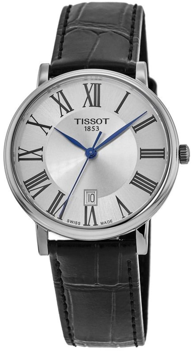 Tissot Herrklocka T122.410.16.033.00 Carson Silverfärgad/Läder Ø40 - Tissot