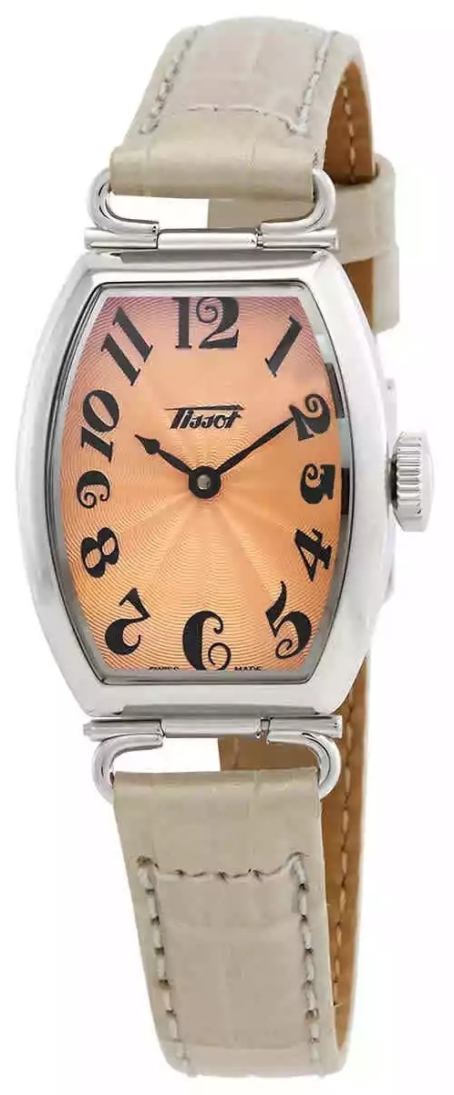Tissot Damklocka T128.109.16.282.00 Heritage Roséguldstonad/Läder - Tissot