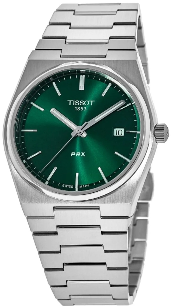 Tissot Herrklocka T137.410.11.091.00 Prx Grön/Stål Ø40 mm - Tissot