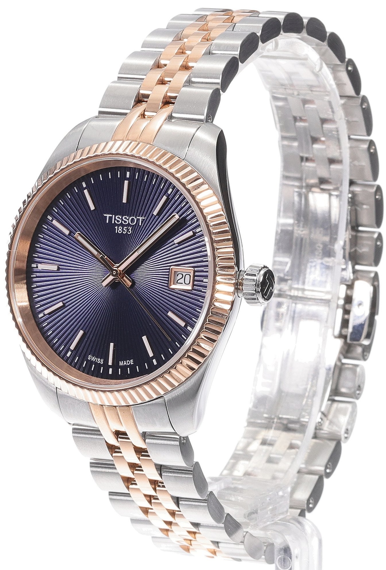 Tissot Damklocka T156.210.22.041.00 Ballade Bl&aring;/Ros&eacute;guldstonat