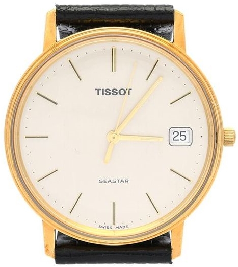 Tissot Herrklocka T71.3.401.31 T-Gold Silverfärgad/Läder Ø33.5 mm - Tissot