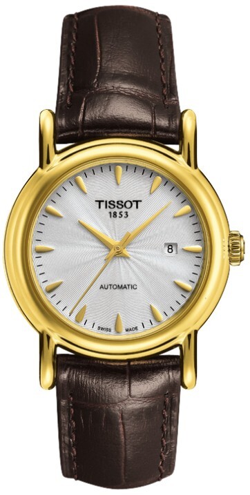 Tissot T-Gold Damklocka T907.007.16.031.00 Silverfärgad/Läder Ø29.5 mm - Tissot