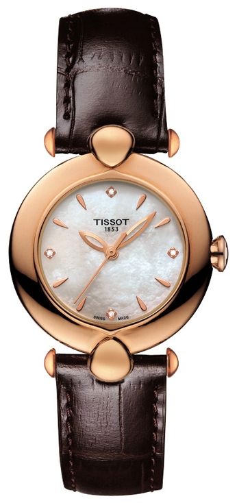 Tissot T-Gold Pretty Damklocka T918.210.76.116.00 Vit/Läder Ø37.6 mm - Tissot