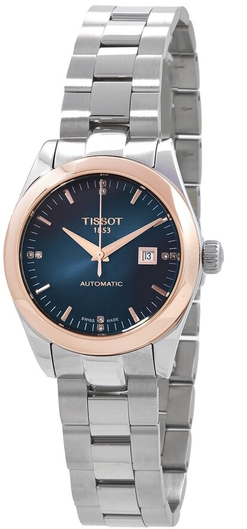 Tissot Damklocka T930.007.41.046.00 T-Gold Blå/Stål Ø29 mm - Tissot