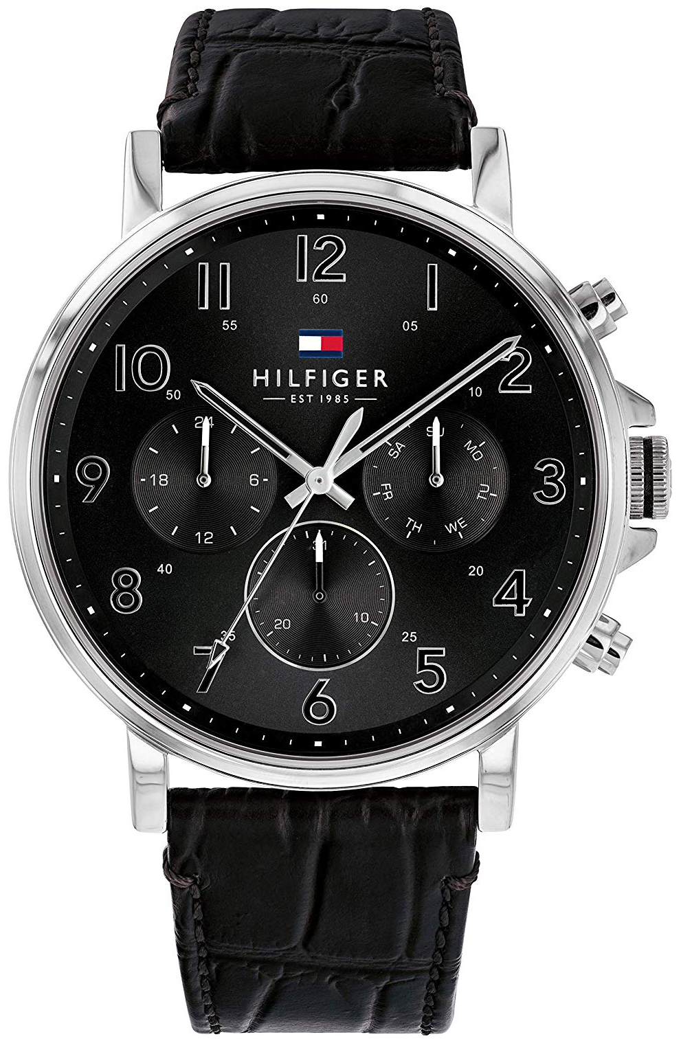 Tommy Hilfiger Herrklocka 1710381 Svart/Läder Ø46 mm - Tommy Hilfiger