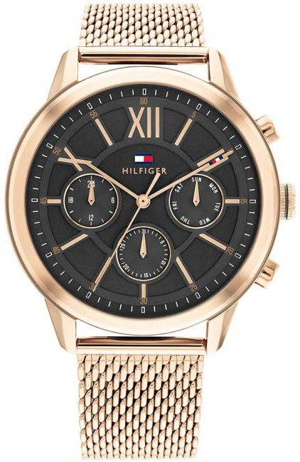 Tommy Hilfiger Herrklocka 1710525 Morrison Svart/Roséguldstonat - Tommy Hilfiger